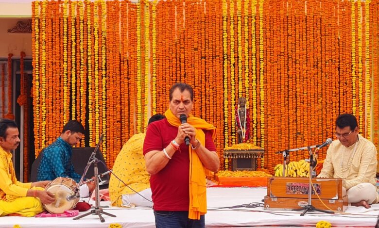 मंत्री ने किया सामूहिक हनुमान चालीसा पाठ